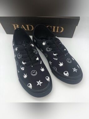 Bad acid unif pot leaf sneakers mens 10 wmn 11.5